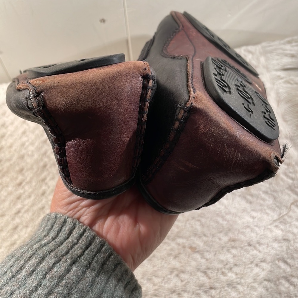 Gucci Horse Bit Driving Loafers Black & Brown Leather Protective Soles - Picture 5 of 14